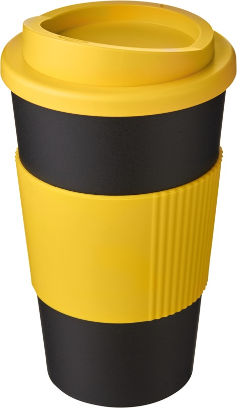 Americano® 350 ml Isolierbecher mit Schutzring – schwarz